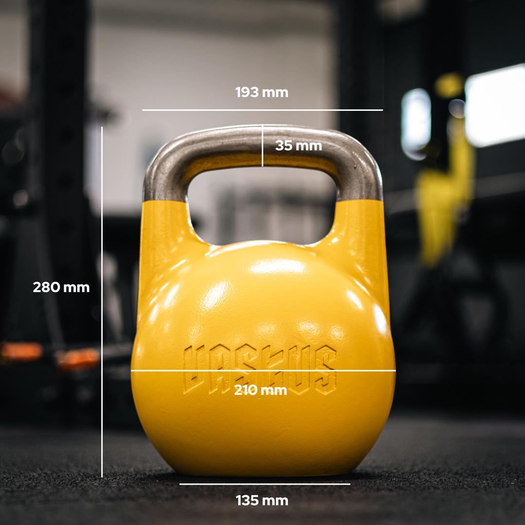 Vastus-kahvakuulan mitat