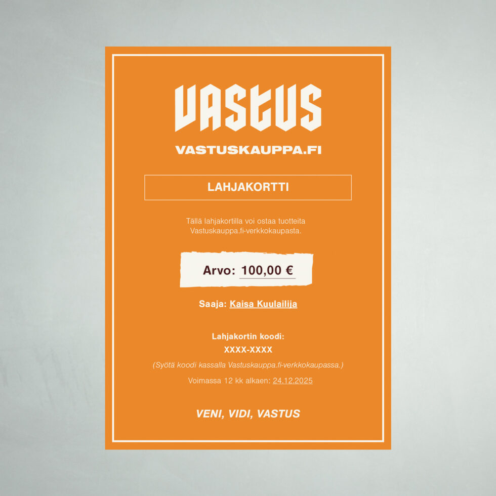 Vastuskaupan e-lahjakortti