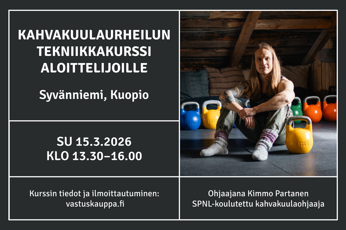 Kahvakuulaurheilun tekniikkakurssi aloittelijoille